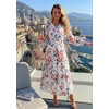 image:imageZESICA Womens Fall Boho Floral Long Sleeve Wedding Guest Maxi DressesIvory