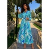 image:imageZESICA Womens Fall Boho Floral Long Sleeve Wedding Guest Maxi DressesLakeblue