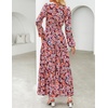 image:imageZESICA Womens Fall Boho Floral Long Sleeve Wedding Guest Maxi DressesOrange
