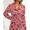 image:imageZESICA Womens Fall Boho Floral Long Sleeve Wedding Guest Maxi DressesVintagepink
