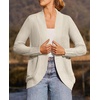 image:imageZESICA Womens Fall Fashion Open Front Cardigan SweatersApricot