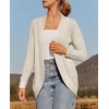 image:imageZESICA Womens Fall Fashion Open Front Cardigan SweatersApricot