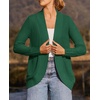 image:imageZESICA Womens Fall Fashion Open Front Cardigan SweatersForestgreen
