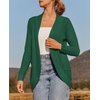 image:imageZESICA Womens Fall Fashion Open Front Cardigan SweatersForestgreen