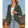 image:imageZESICA Womens Fall Fashion Open Front Cardigan SweatersGreen