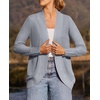 image:imageZESICA Womens Fall Fashion Open Front Cardigan SweatersGrey