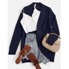 image:imageZESICA Womens Fall Fashion Open Front Cardigan SweatersNavy