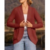 image:imageZESICA Womens Fall Fashion Open Front Cardigan SweatersRust