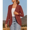 image:imageZESICA Womens Fall Fashion Open Front Cardigan SweatersRust