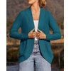 image:imageZESICA Womens Fall Fashion Open Front Cardigan SweatersTeal
