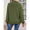 image:imageZESICA Womens Fall Fashion Turtleneck Long Sleeve Knit Oversized SweatersArmygreen