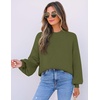 image:imageZESICA Womens Fall Fashion Turtleneck Long Sleeve Knit Oversized SweatersArmygreen