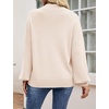 image:imageZESICA Womens Fall Fashion Turtleneck Long Sleeve Knit Oversized SweatersBeige