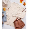 image:imageZESICA Womens Fall Fashion Turtleneck Long Sleeve Knit Oversized SweatersBeige