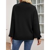 image:imageZESICA Womens Fall Fashion Turtleneck Long Sleeve Knit Oversized SweatersBlack