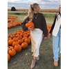 image:imageZESICA Womens Fall Fashion Turtleneck Long Sleeve Knit Oversized SweatersCoffee