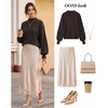 image:imageZESICA Womens Fall Fashion Turtleneck Long Sleeve Knit Oversized SweatersCoffee