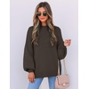 image:imageZESICA Womens Fall Fashion Turtleneck Long Sleeve Knit Oversized SweatersCoffee