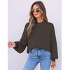 image:imageZESICA Womens Fall Fashion Turtleneck Long Sleeve Knit Oversized SweatersCoffee