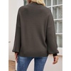 image:imageZESICA Womens Fall Fashion Turtleneck Long Sleeve Knit Oversized SweatersCoffee