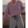 image:imageZESICA Womens Fall Fashion Turtleneck Long Sleeve Knit Oversized SweatersDarkviolet