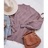 image:imageZESICA Womens Fall Fashion Turtleneck Long Sleeve Knit Oversized SweatersDarkviolet