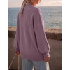 image:imageZESICA Womens Fall Fashion Turtleneck Long Sleeve Knit Oversized SweatersDarkviolet