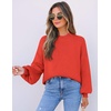image:imageZESICA Womens Fall Fashion Turtleneck Long Sleeve Knit Oversized SweatersFirered