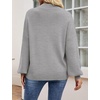 image:imageZESICA Womens Fall Fashion Turtleneck Long Sleeve Knit Oversized SweatersGrey