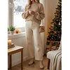 image:imageZESICA Womens Fall Fashion Turtleneck Long Sleeve Knit Oversized SweatersLightkhaki