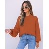 image:imageZESICA Womens Fall Fashion Turtleneck Long Sleeve Knit Oversized SweatersMaple