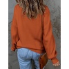 image:imageZESICA Womens Fall Fashion Turtleneck Long Sleeve Knit Oversized SweatersMaple