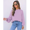 image:imageZESICA Womens Fall Fashion Turtleneck Long Sleeve Knit Oversized SweatersPurple