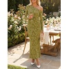 image:imageZESICA Womens Fall Floral Off Shoulder Wedding Guest DressesGreen