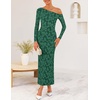 image:imageZESICA Womens Fall Floral Off Shoulder Wedding Guest DressesLushgreen
