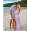 image:imageZESICA Womens Fall Long Sleeve Boho Off Shoulder Maxi DressesPurple