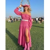 image:imageZESICA Womens Fall Long Sleeve Boho Off Shoulder Maxi DressesRose