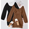 image:imageZESICA Womens Fall Long Sleeve Cocktail Party Mini DressesBlack
