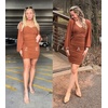 image:imageZESICA Womens Fall Long Sleeve Cocktail Party Mini DressesCaramel