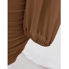 image:imageZESICA Womens Fall Long Sleeve Cocktail Party Mini DressesCoffee