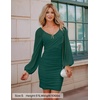 image:imageZESICA Womens Fall Long Sleeve Cocktail Party Mini DressesForestgreen
