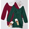 image:imageZESICA Womens Fall Long Sleeve Cocktail Party Mini DressesForestgreen