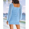 image:imageZESICA Womens Fall Long Sleeve Cocktail Party Mini DressesLightblue