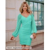 image:imageZESICA Womens Fall Long Sleeve Cocktail Party Mini DressesMint