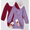image:imageZESICA Womens Fall Long Sleeve Cocktail Party Mini DressesPurple