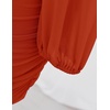 image:imageZESICA Womens Fall Long Sleeve Cocktail Party Mini DressesRust