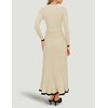 image:imageZESICA Womens Fall Long Sleeve Crewneck Sweater Maxi DressApricot