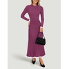 image:imageZESICA Womens Fall Long Sleeve Crewneck Sweater Maxi DressFuchsia