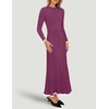 image:imageZESICA Womens Fall Long Sleeve Crewneck Sweater Maxi DressFuchsia