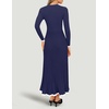 image:imageZESICA Womens Fall Long Sleeve Crewneck Sweater Maxi DressNavy